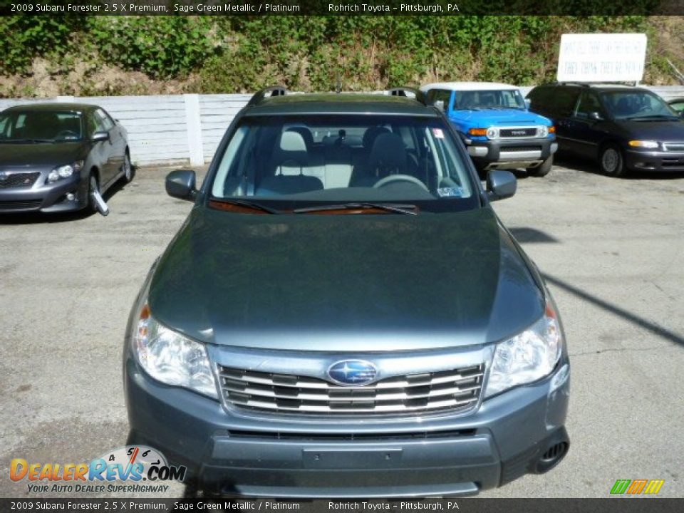 2009 Subaru Forester 2.5 X Premium Sage Green Metallic / Platinum Photo #14