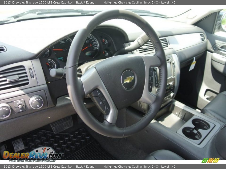 2013 Chevrolet Silverado 1500 LTZ Crew Cab 4x4 Black / Ebony Photo #22