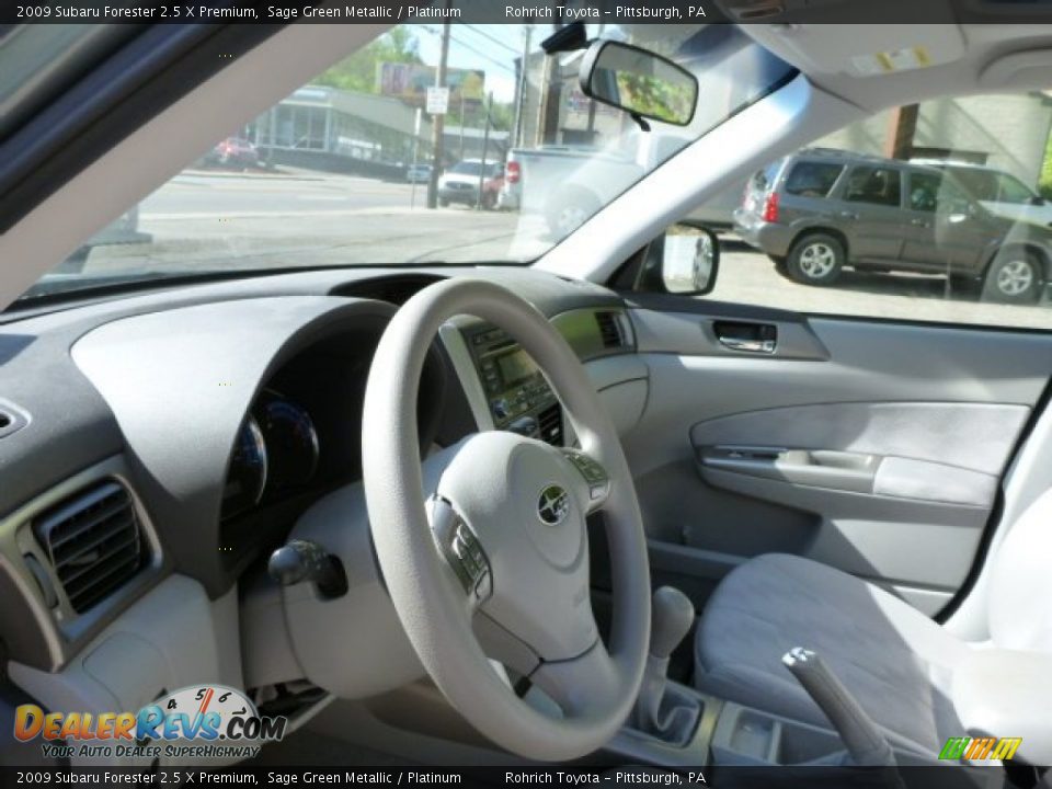 2009 Subaru Forester 2.5 X Premium Sage Green Metallic / Platinum Photo #17