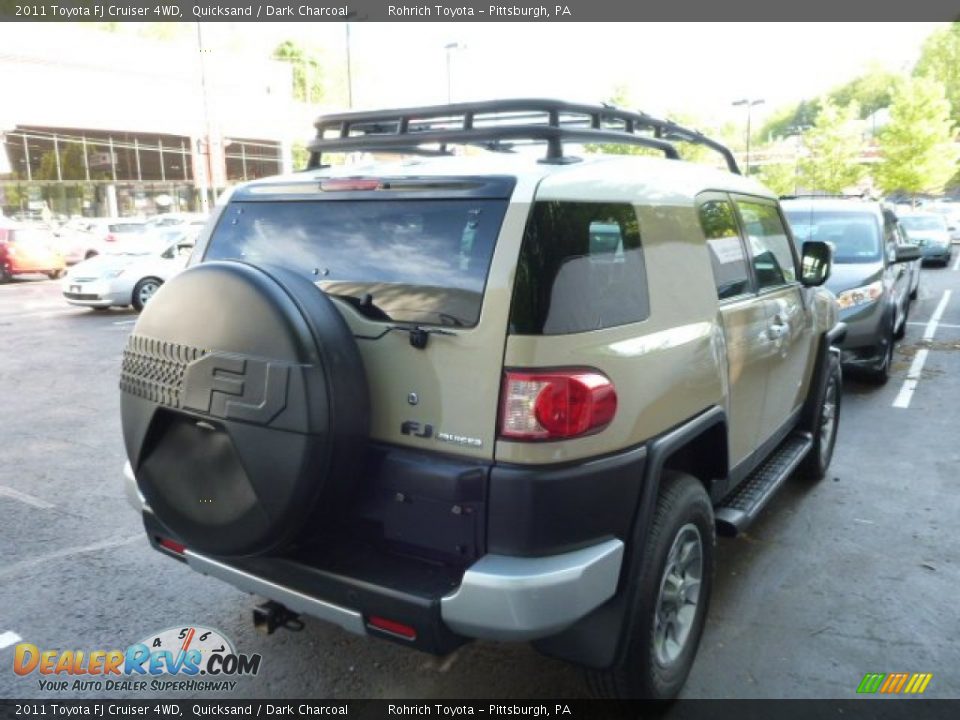2011 Toyota FJ Cruiser 4WD Quicksand / Dark Charcoal Photo #11