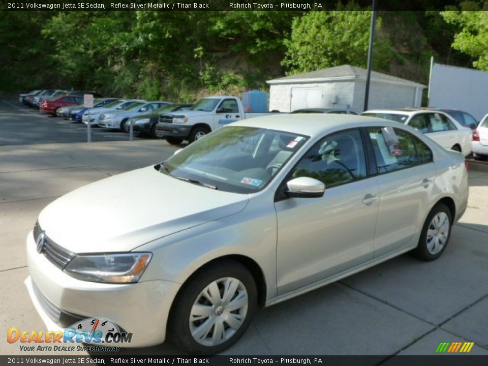 2011 Volkswagen Jetta SE Sedan Reflex Silver Metallic / Titan Black Photo #3