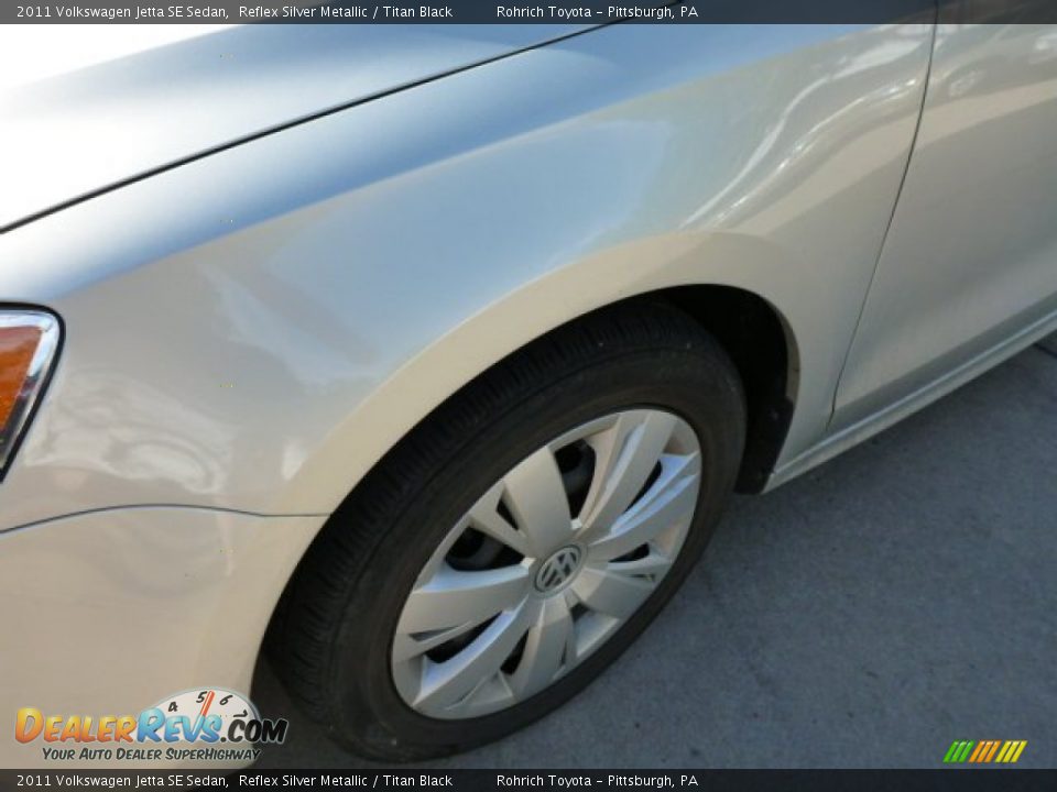 2011 Volkswagen Jetta SE Sedan Reflex Silver Metallic / Titan Black Photo #8