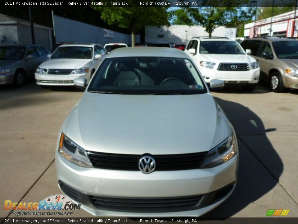 2011 Volkswagen Jetta SE Sedan Reflex Silver Metallic / Titan Black Photo #15