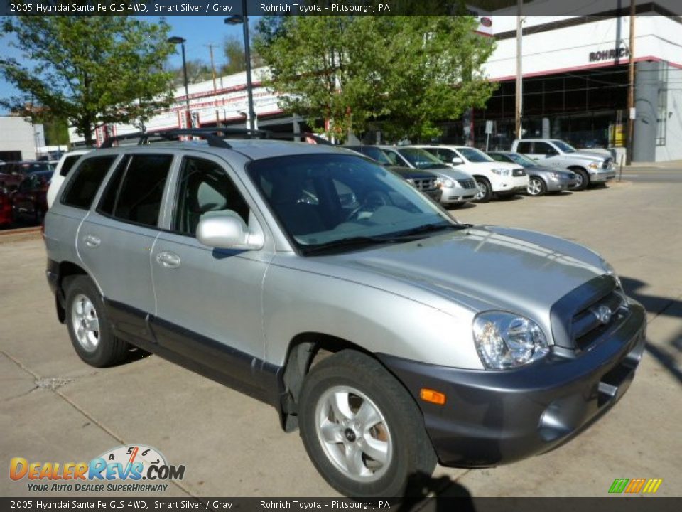 2005 Hyundai Santa Fe GLS 4WD Smart Silver / Gray Photo #1
