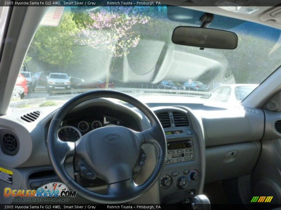 2005 Hyundai Santa Fe GLS 4WD Smart Silver / Gray Photo #6