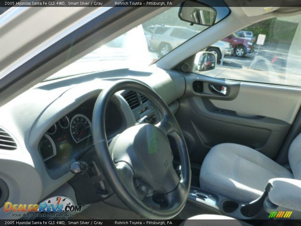 2005 Hyundai Santa Fe GLS 4WD Smart Silver / Gray Photo #7
