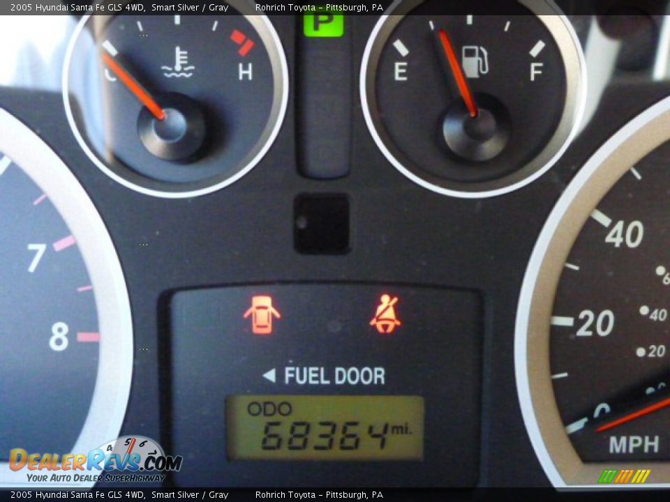 2005 Hyundai Santa Fe GLS 4WD Smart Silver / Gray Photo #9