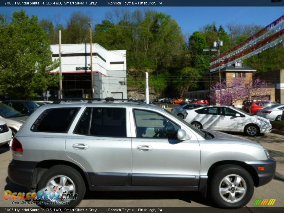2005 Hyundai Santa Fe GLS 4WD Smart Silver / Gray Photo #10