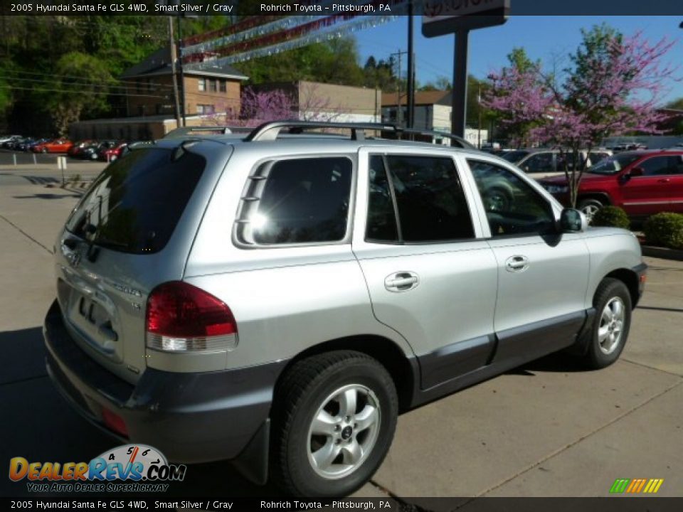 2005 Hyundai Santa Fe GLS 4WD Smart Silver / Gray Photo #11