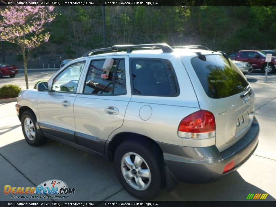 2005 Hyundai Santa Fe GLS 4WD Smart Silver / Gray Photo #13