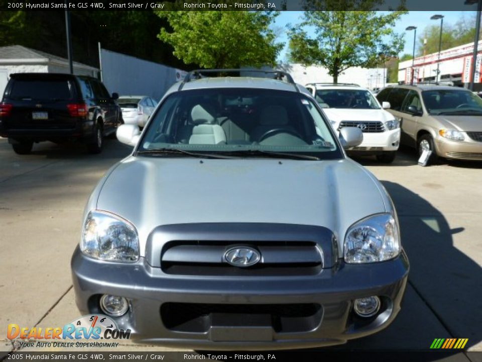 2005 Hyundai Santa Fe GLS 4WD Smart Silver / Gray Photo #14