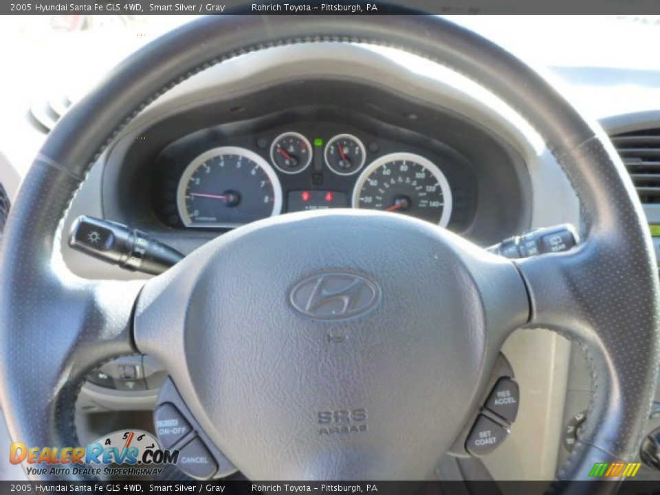 2005 Hyundai Santa Fe GLS 4WD Smart Silver / Gray Photo #18