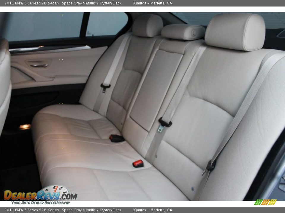Rear Seat of 2011 BMW 5 Series 528i Sedan Photo #19