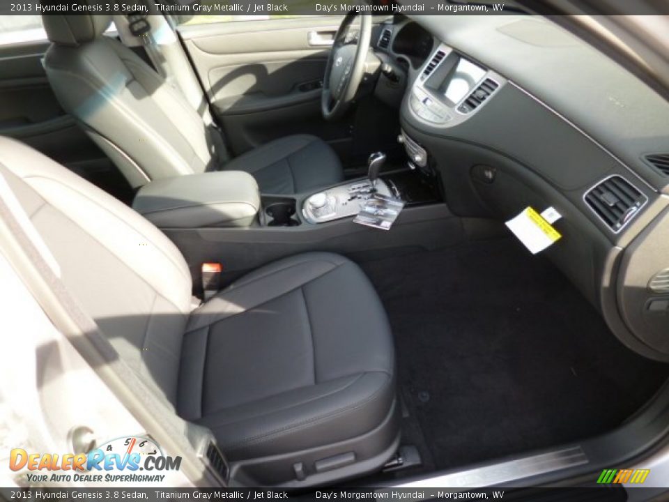 2013 Hyundai Genesis 3.8 Sedan Titanium Gray Metallic / Jet Black Photo #9
