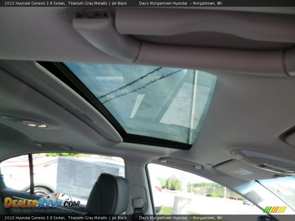 2013 Hyundai Genesis 3.8 Sedan Titanium Gray Metallic / Jet Black Photo #10