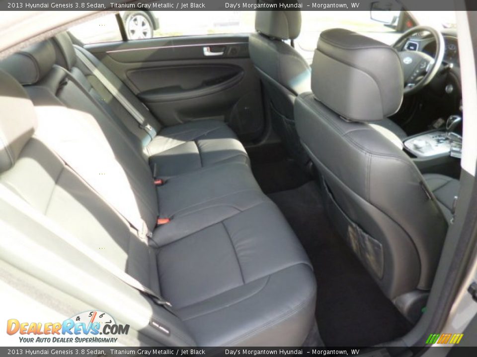 2013 Hyundai Genesis 3.8 Sedan Titanium Gray Metallic / Jet Black Photo #11