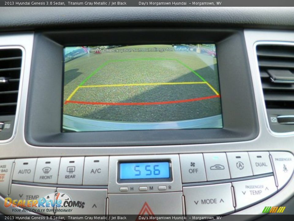 2013 Hyundai Genesis 3.8 Sedan Titanium Gray Metallic / Jet Black Photo #17