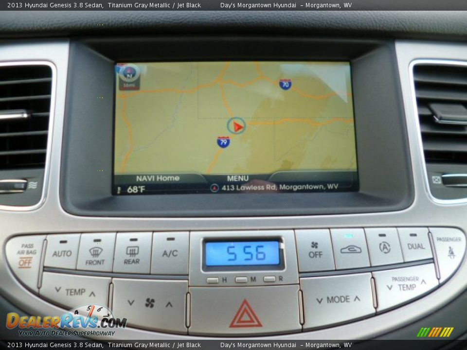 2013 Hyundai Genesis 3.8 Sedan Titanium Gray Metallic / Jet Black Photo #18