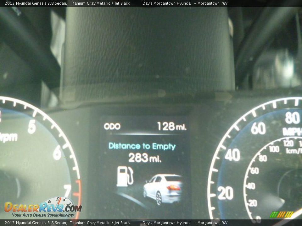 2013 Hyundai Genesis 3.8 Sedan Titanium Gray Metallic / Jet Black Photo #20