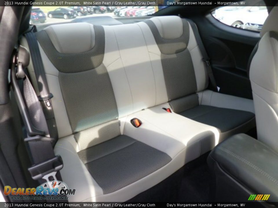 2013 Hyundai Genesis Coupe 2.0T Premium White Satin Pearl / Gray Leather/Gray Cloth Photo #13