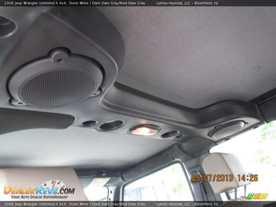 2008 Jeep Wrangler Unlimited X 4x4 Stone White / Dark Slate Gray/Med Slate Gray Photo #10