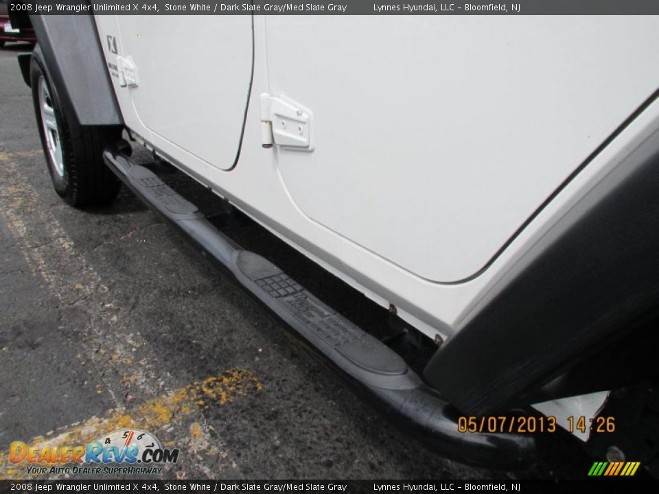 2008 Jeep Wrangler Unlimited X 4x4 Stone White / Dark Slate Gray/Med Slate Gray Photo #14