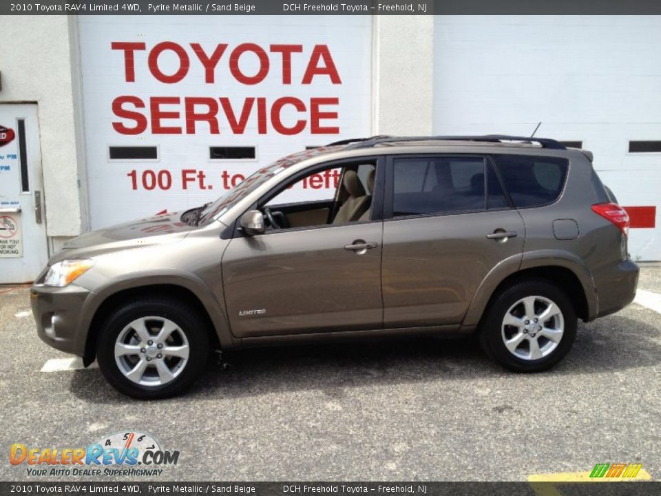2010 Toyota RAV4 Limited 4WD Pyrite Metallic / Sand Beige Photo #3