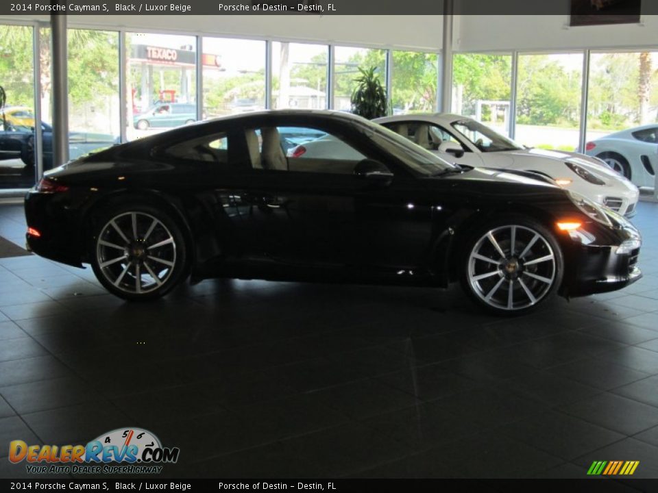2014 Porsche Cayman S Black / Luxor Beige Photo #4