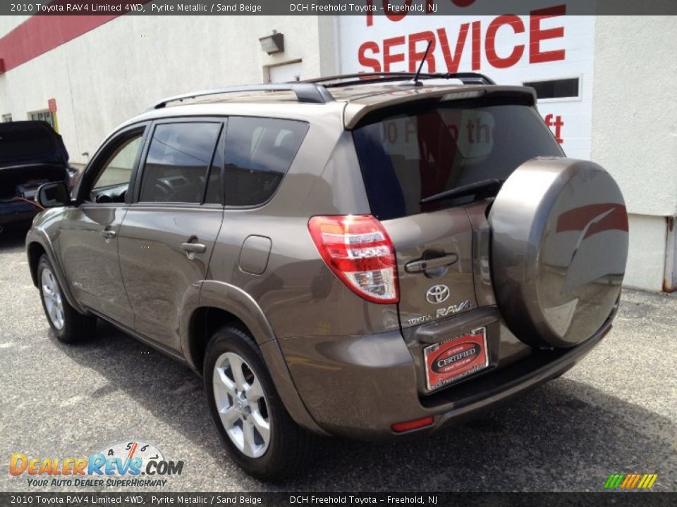 2010 Toyota RAV4 Limited 4WD Pyrite Metallic / Sand Beige Photo #4