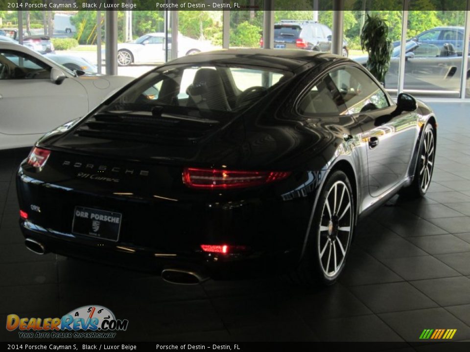 2014 Porsche Cayman S Black / Luxor Beige Photo #5