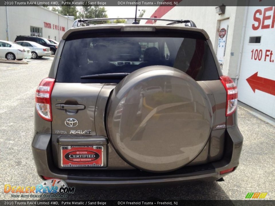 2010 Toyota RAV4 Limited 4WD Pyrite Metallic / Sand Beige Photo #5