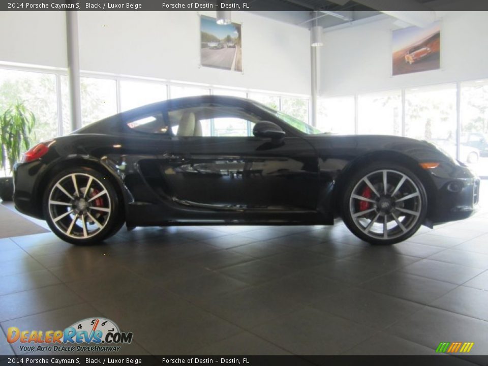 2014 Porsche Cayman S Black / Luxor Beige Photo #7