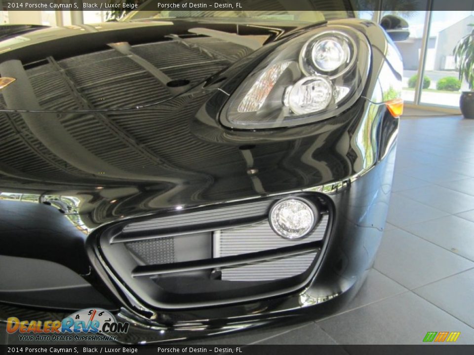 2014 Porsche Cayman S Black / Luxor Beige Photo #8