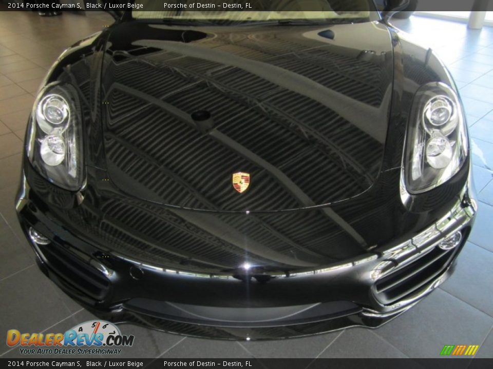 2014 Porsche Cayman S Black / Luxor Beige Photo #9