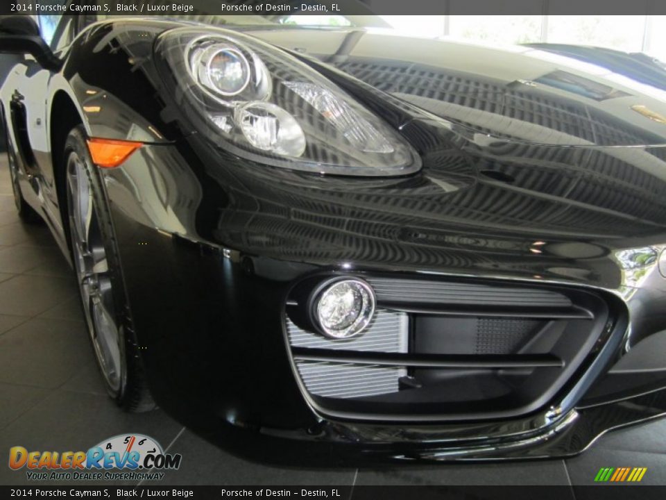 2014 Porsche Cayman S Black / Luxor Beige Photo #10