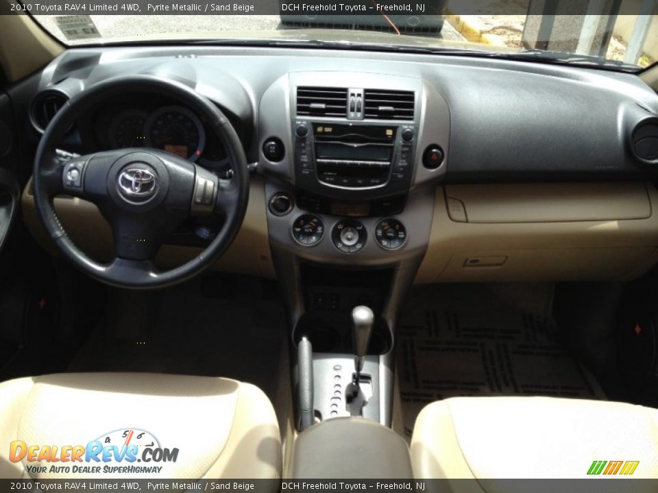 2010 Toyota RAV4 Limited 4WD Pyrite Metallic / Sand Beige Photo #12
