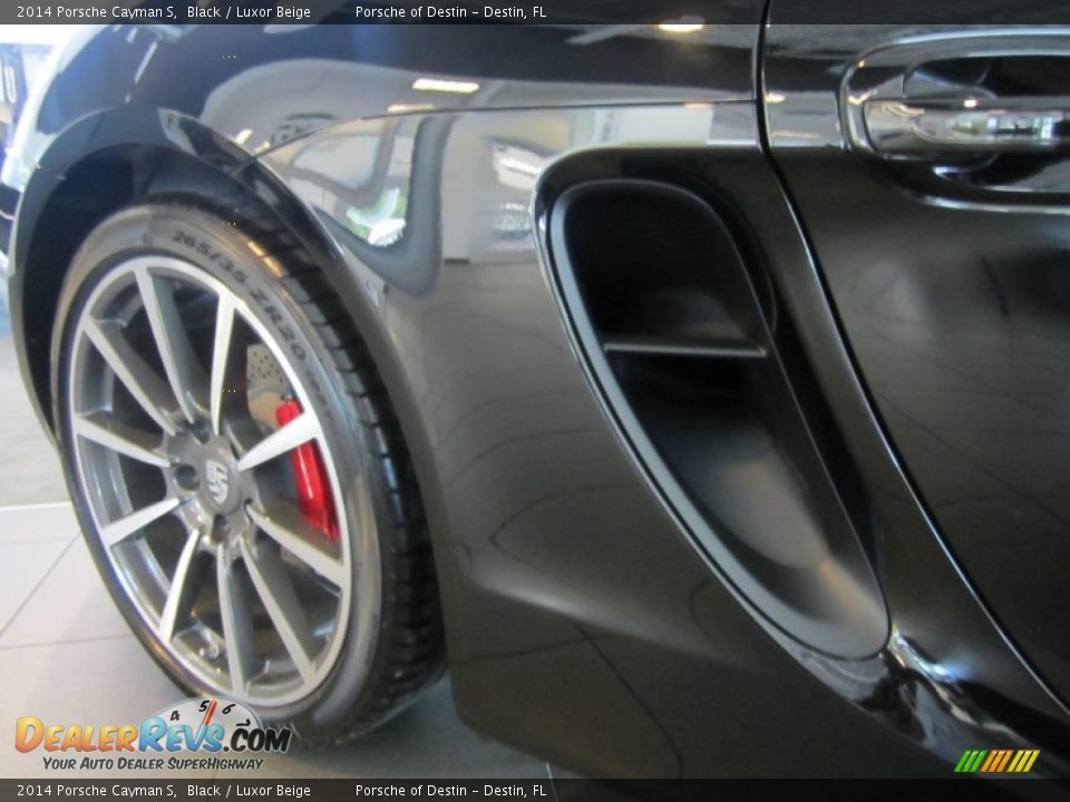 2014 Porsche Cayman S Black / Luxor Beige Photo #14
