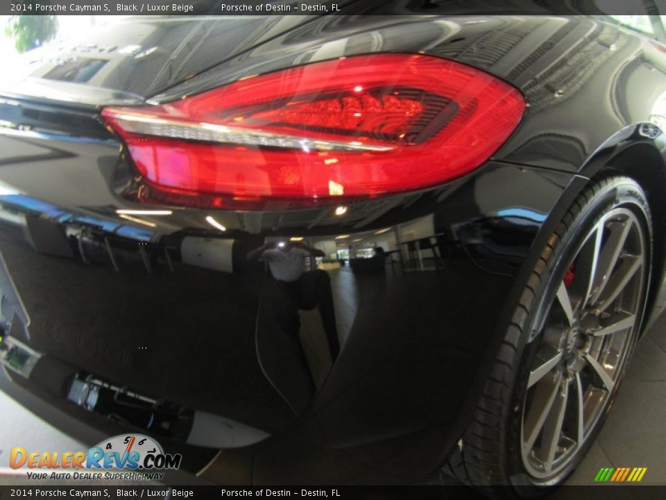 2014 Porsche Cayman S Black / Luxor Beige Photo #15