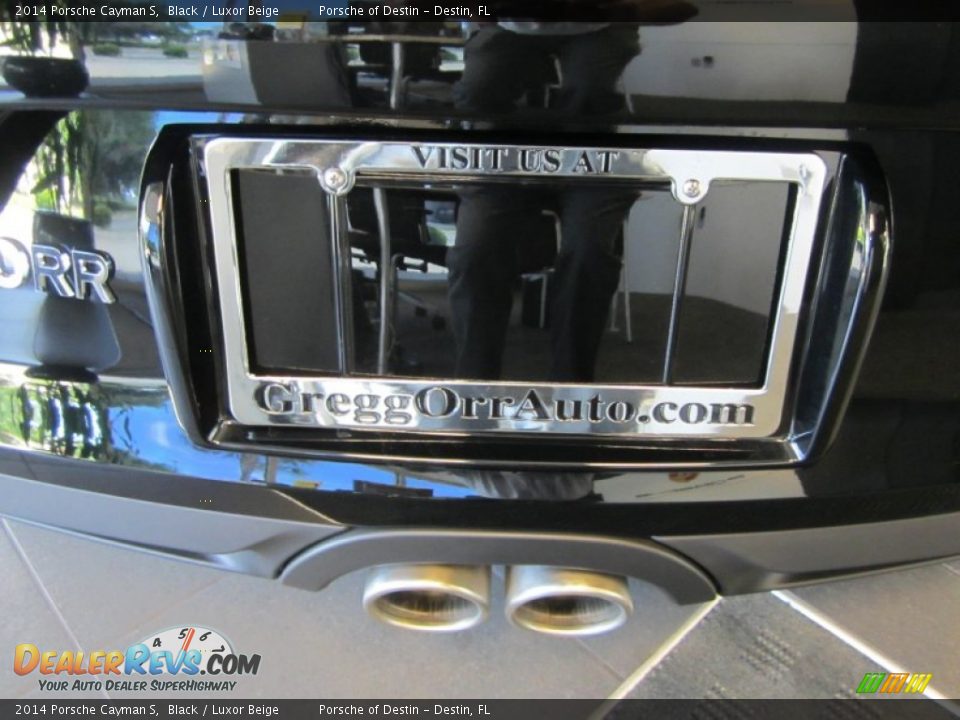 2014 Porsche Cayman S Black / Luxor Beige Photo #16