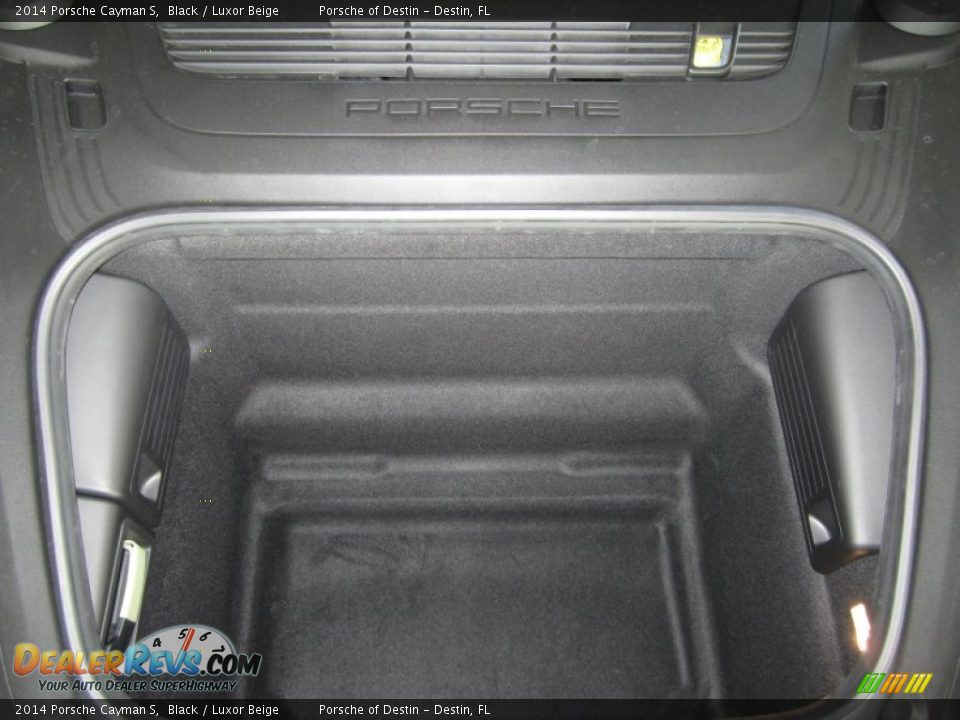 2014 Porsche Cayman S Black / Luxor Beige Photo #22