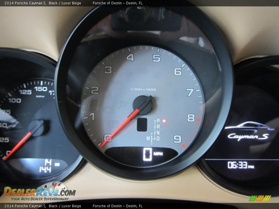 2014 Porsche Cayman S Black / Luxor Beige Photo #26