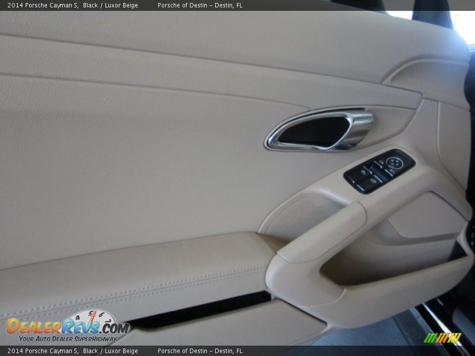 2014 Porsche Cayman S Black / Luxor Beige Photo #28