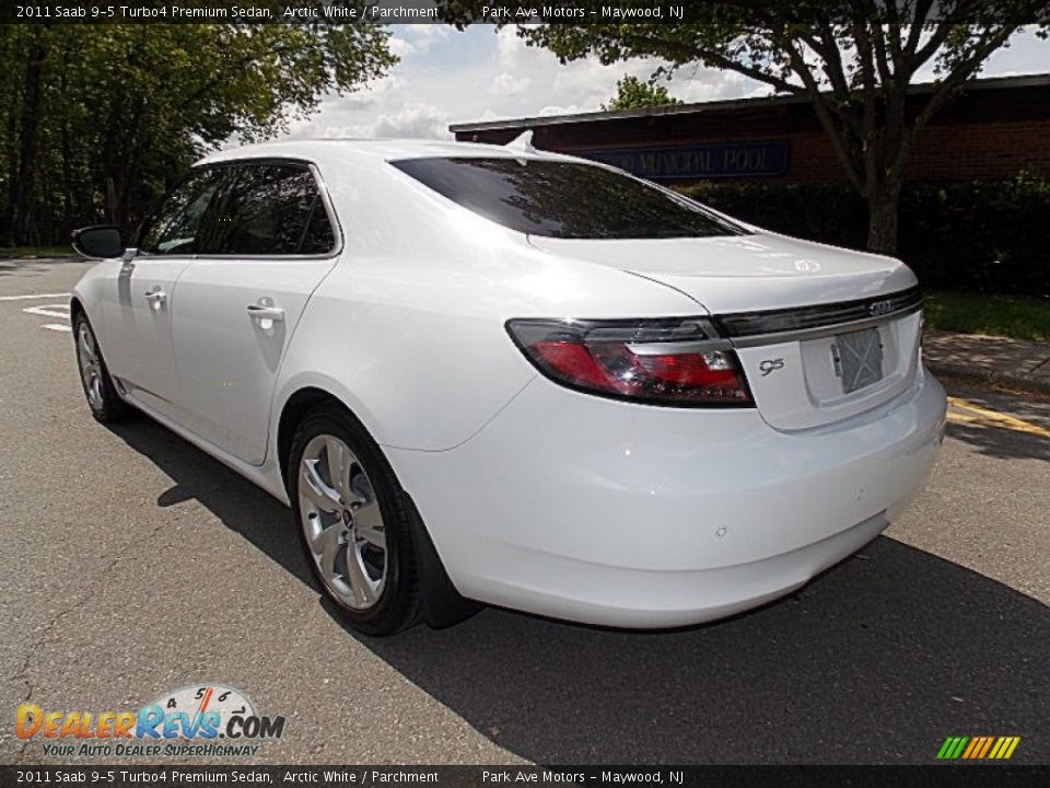 2011 Saab 9-5 Turbo4 Premium Sedan Arctic White / Parchment Photo #3