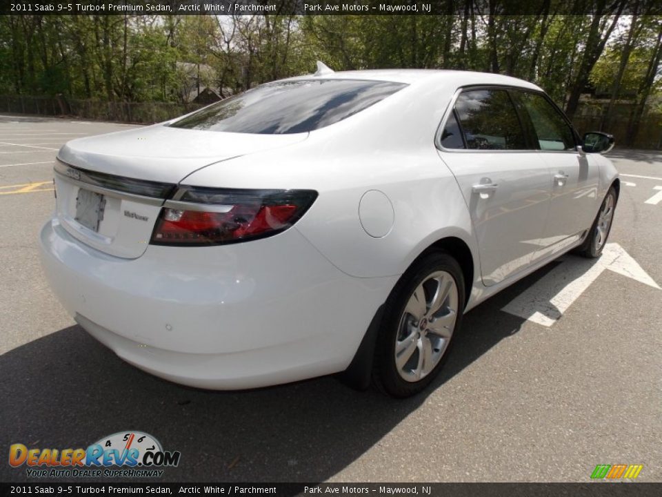 2011 Saab 9-5 Turbo4 Premium Sedan Arctic White / Parchment Photo #5