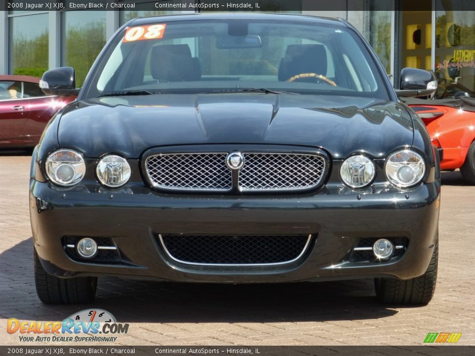 2008 Jaguar XJ XJ8 Ebony Black / Charcoal Photo #9