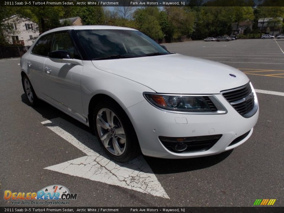 2011 Saab 9-5 Turbo4 Premium Sedan Arctic White / Parchment Photo #7