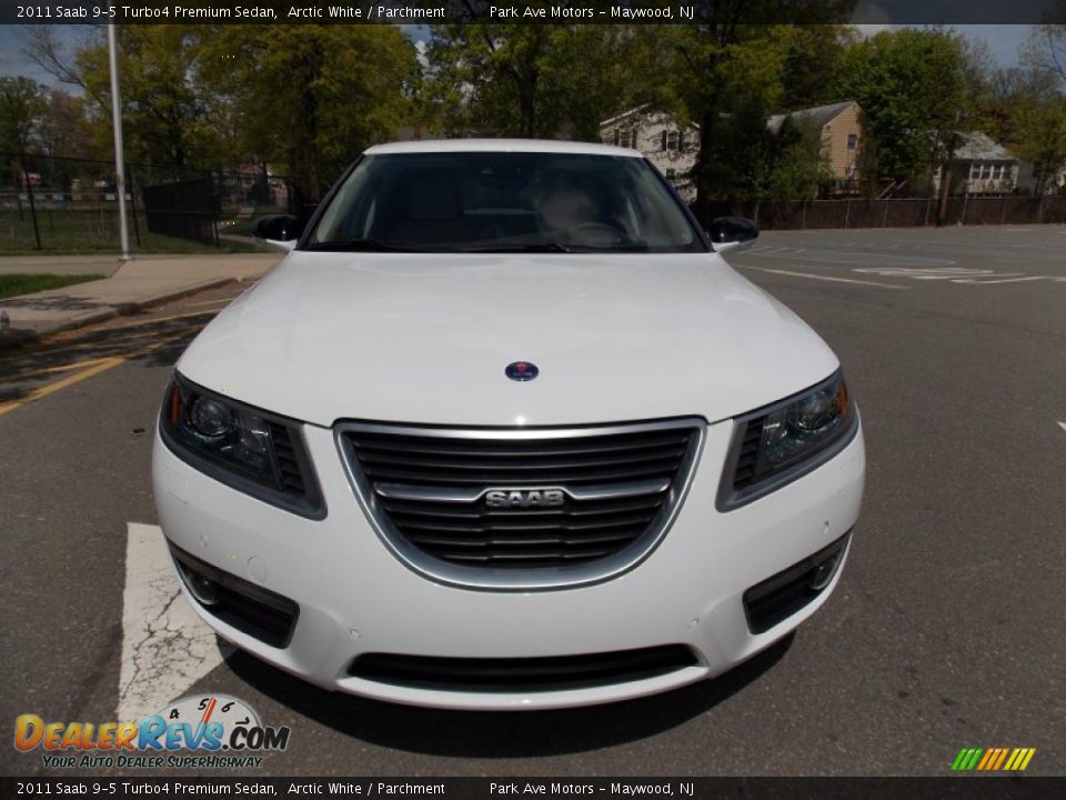 2011 Saab 9-5 Turbo4 Premium Sedan Arctic White / Parchment Photo #8