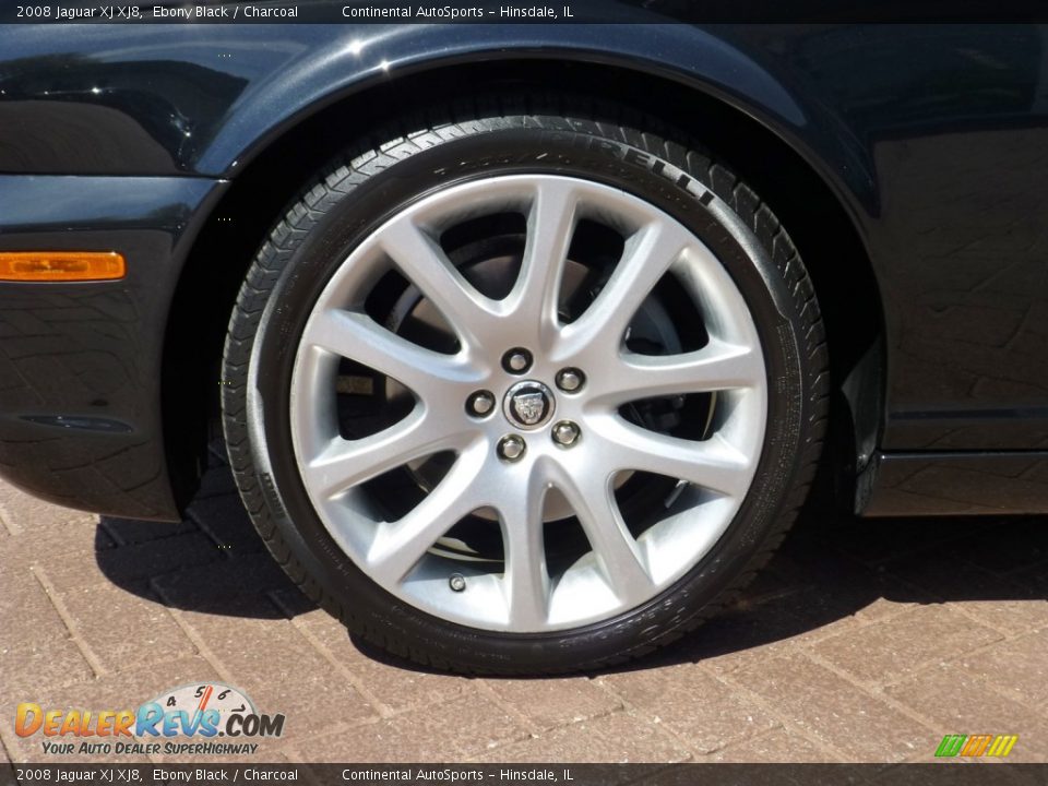 2008 Jaguar XJ XJ8 Ebony Black / Charcoal Photo #12