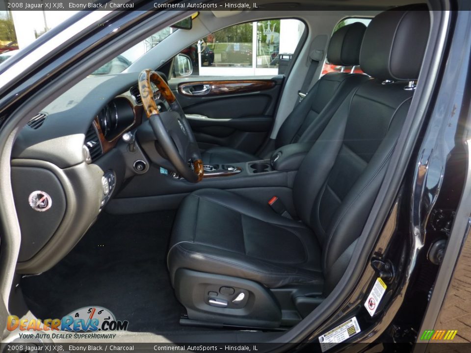 2008 Jaguar XJ XJ8 Ebony Black / Charcoal Photo #14