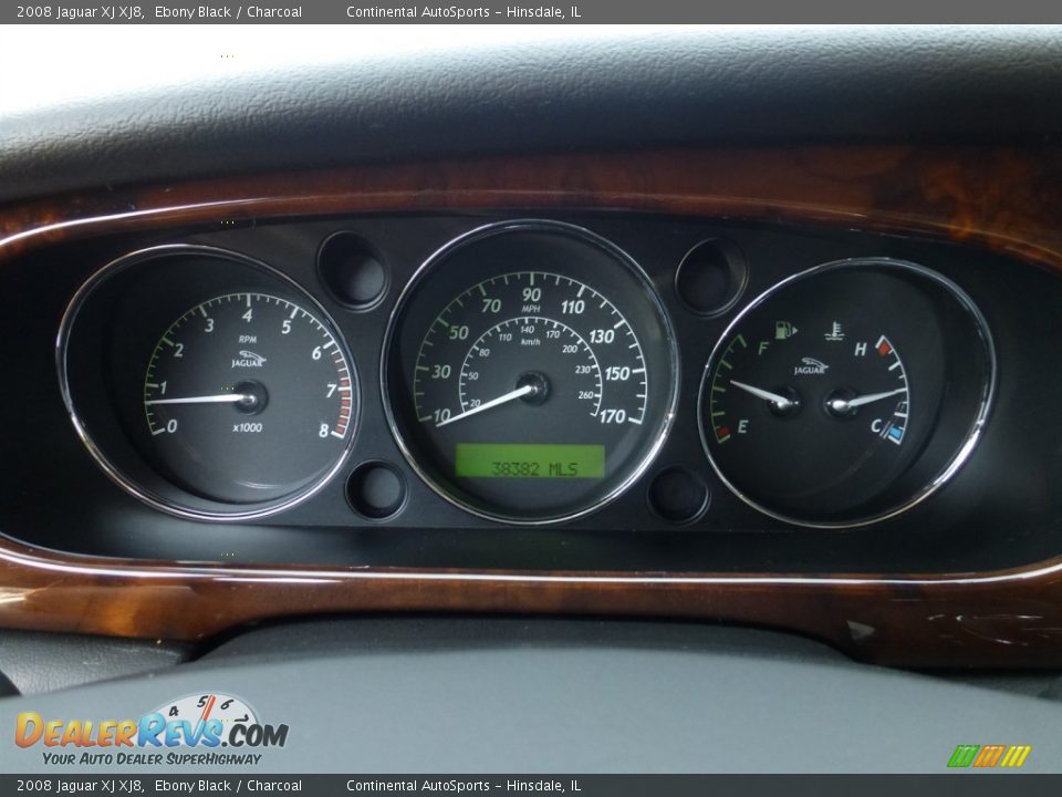 2008 Jaguar XJ XJ8 Ebony Black / Charcoal Photo #19